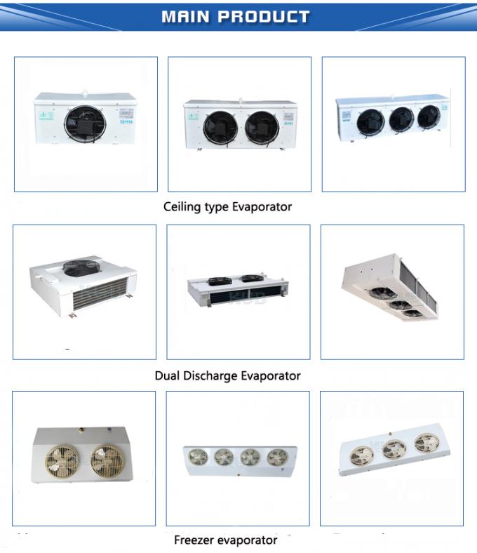 SPAE053D CE сертификация Промышленный трехвентальный испарительный воздухоохладитель для холодной комнаты 8