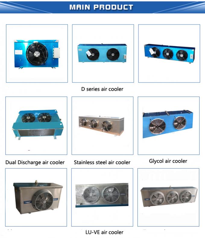 SPAE053D CE сертификация Промышленный трехвентальный испарительный воздухоохладитель для холодной комнаты 9