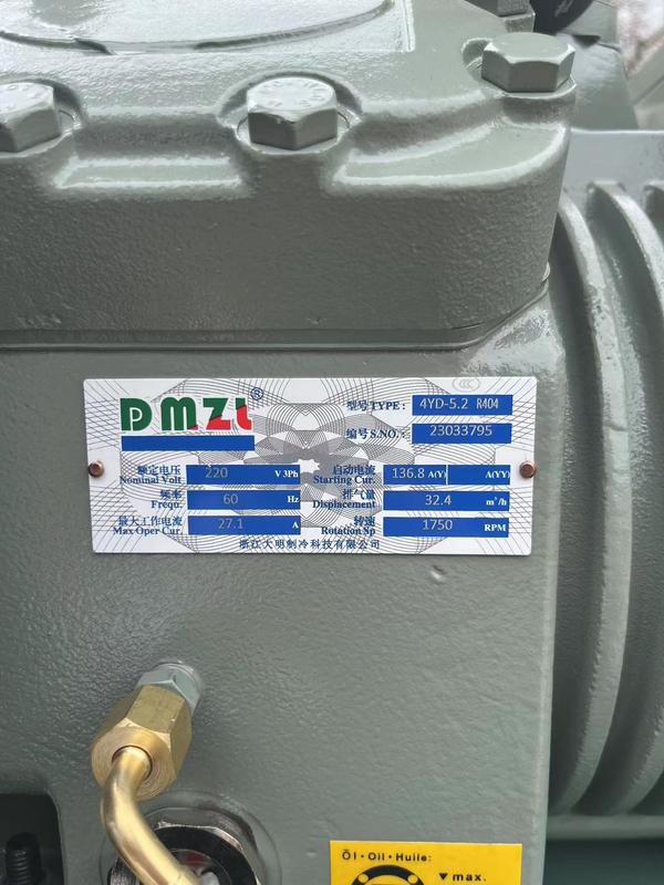 Конденсационный агрегат с водяным охлаждением 5 л.с. с конденсатором морской воды для холодной комнаты 220В 3PH 60HZ