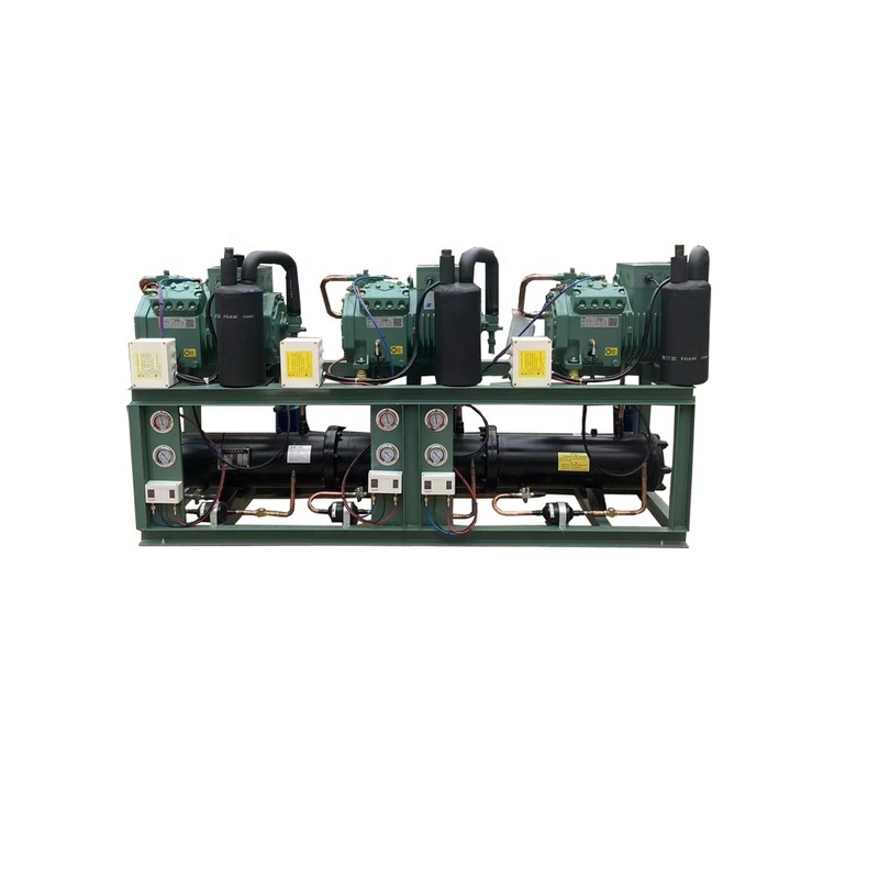 Конденсаторный агрегат с водяным охлаждением 10 л.с.*3 (лошадиные силы) с напряжением 380В 3Ф 50Гц и гарантией 1 год