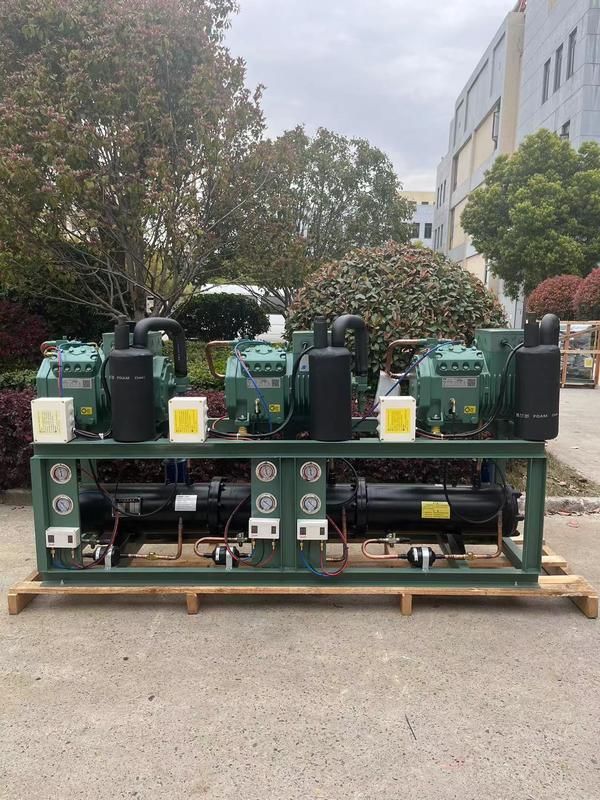 Конденсаторный агрегат с водяным охлаждением 10 л.с.*3 (лошадиные силы) с напряжением 380В 3Ф 50Гц и гарантией 1 год