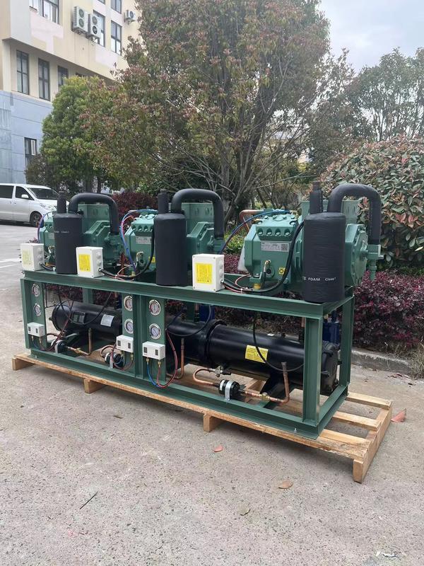 Конденсаторный агрегат с водяным охлаждением 10 л.с.*3 (лошадиные силы) с напряжением 380В 3Ф 50Гц и гарантией 1 год