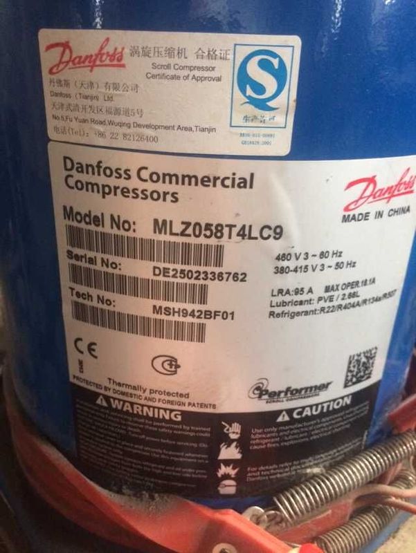 тип компрессор переченя кондиционера danfoss Mlz058t4lc9 рефрижерации переченя для холодильных установок холодной комнаты