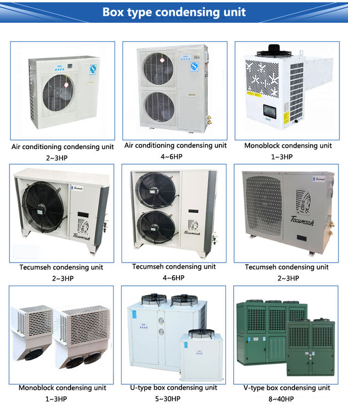 S10-52Y Italy Frascold 10HP Compressor Condensing Unit Water Cooled Cold Storage Refrigeration Unit Easy to Operate