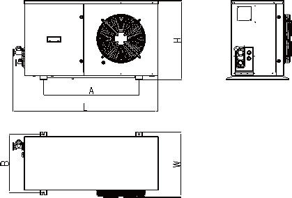 Тип 1700m3/H коробки блока герметичной рефрижерации R404A конденсируя
